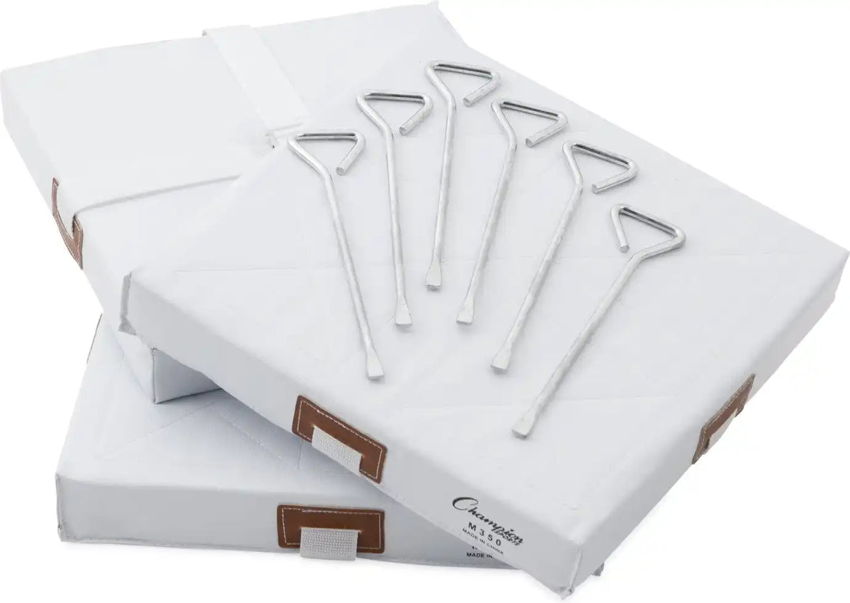 Champion Sports 15x15 Base Set 15’’ x Foam Filled Quilted Cover Base - Set - 2’’ h w l