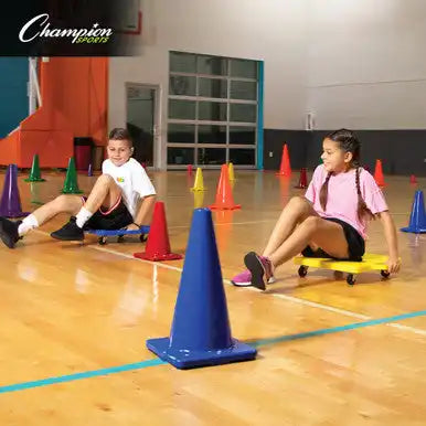 Champion Sports 18’’h Cone High-visibility Flexible Vinyl Cone - Ea