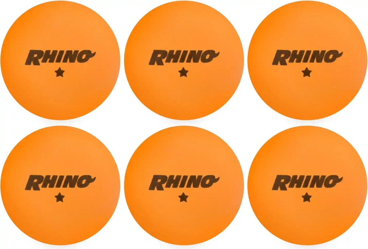 Champion Sports 1str6 1-star Table Tennis Balls Pack of 6 - Pk - Orange