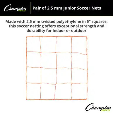 Champion Sports 204 3.5 Mm Official Size Soccer Net - Pr