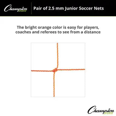 Champion Sports 204 3.5 Mm Official Size Soccer Net - Pr