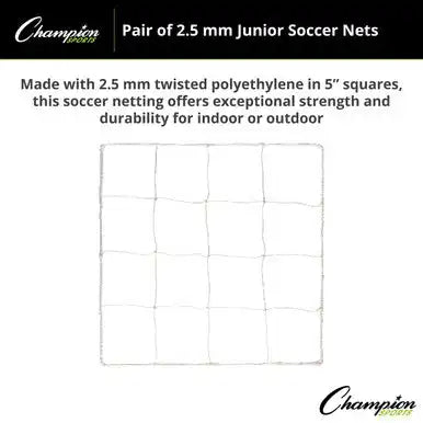 Champion Sports 204 3.5 Mm Official Size Soccer Net - Pr