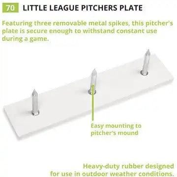 Champion Sports 3-spike Pitcher’s Plate 3-spike Pitcher’s Plate - Ea