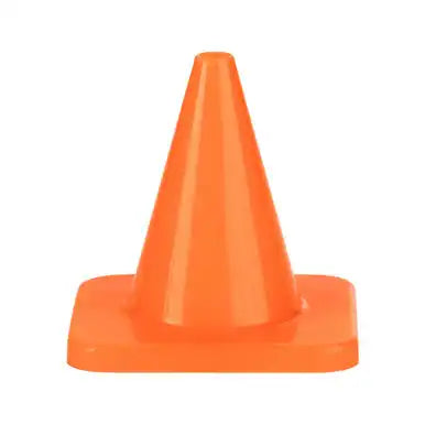 Champion Sports 4’’h Cone High-visibility Flexible Vinyl Cone - Set - of 6 Colors
