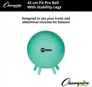 Champion Sports Bl Fitpro Ball with Stability Legs - Ea