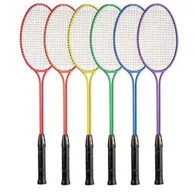 Champion Sports Br30 Tempered Steel Twin-shaft Badminton Racket - Set - of 6 Colors