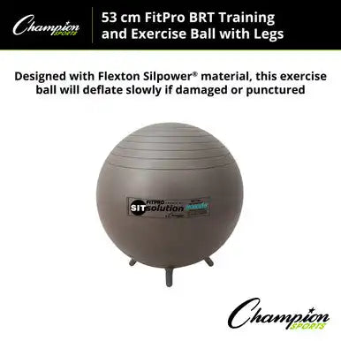 Champion Sports Brtwl Maxafe Sitsolution Ball with Stability Legs - Ea - 53 Cm