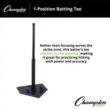 Champion Sports Bt101 1-position Batting Tee - Ea