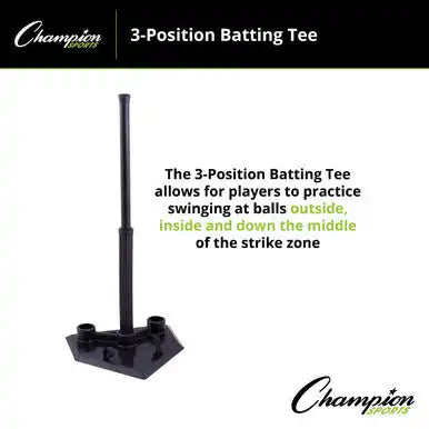 Champion Sports Bt103 3-positions Batting Tee - Ea