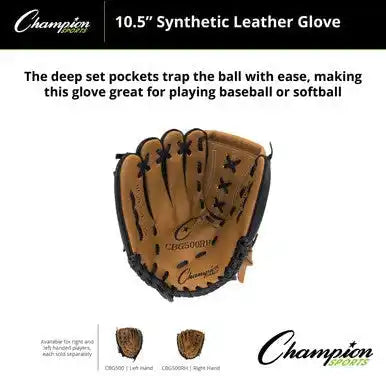 Champion Sports Cbg500 Cbg500 10.5’’ Synthetic Leather Fielder’s Glove - Ea