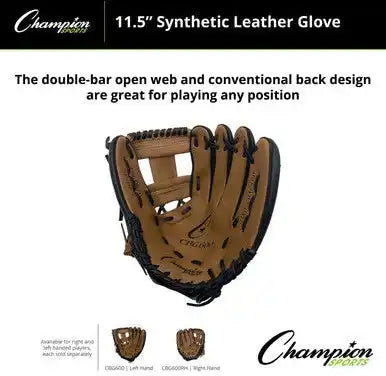 Champion Sports Cbg600 Cbg600 11.5’’ Synthetic Leather Fielder’s Glove - Ea