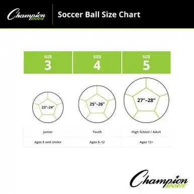 Champion Sports Ch3 Challenger Soccer Ball Size 3 - Ea