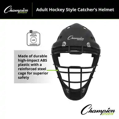 Champion Sports Ch6 Hockey Style Catcher’s Helmet - Ea - Youth