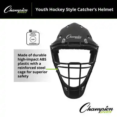 Champion Sports Ch6 Hockey Style Catcher’s Helmet - Ea - Youth