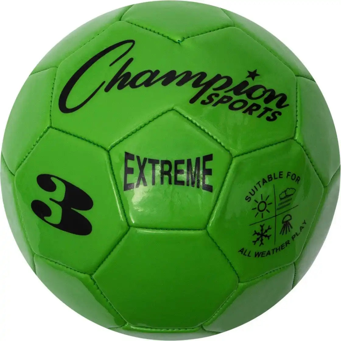 Champion Sports Ex3 Extreme Soccer Ball Size 3 - Ea - Green