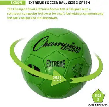 Champion Sports Ex3 Extreme Soccer Ball Size 3 - Ea