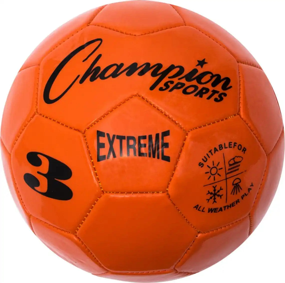 Champion Sports Ex3 Extreme Soccer Ball Size 3 - Ea - Orange
