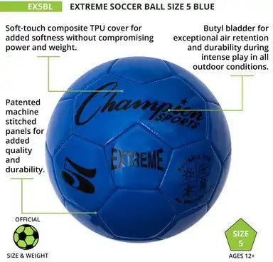 Champion Sports Ex5 Extreme Soccer Ball Size 5 - Ea