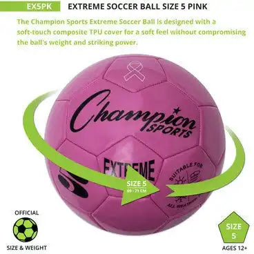 Champion Sports Ex5 Extreme Soccer Ball Size 5 - Ea