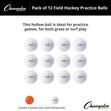 Champion Sports Fhb2 Field Hockey Practice Balls - Doz