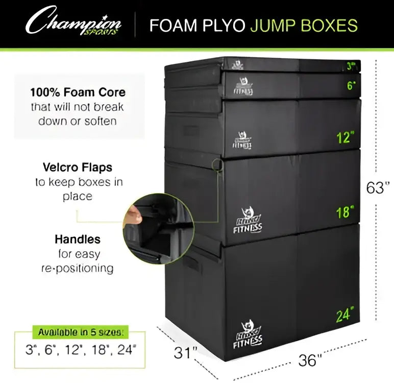 Champion Sports Fpx Foam Plyo Box - Ea