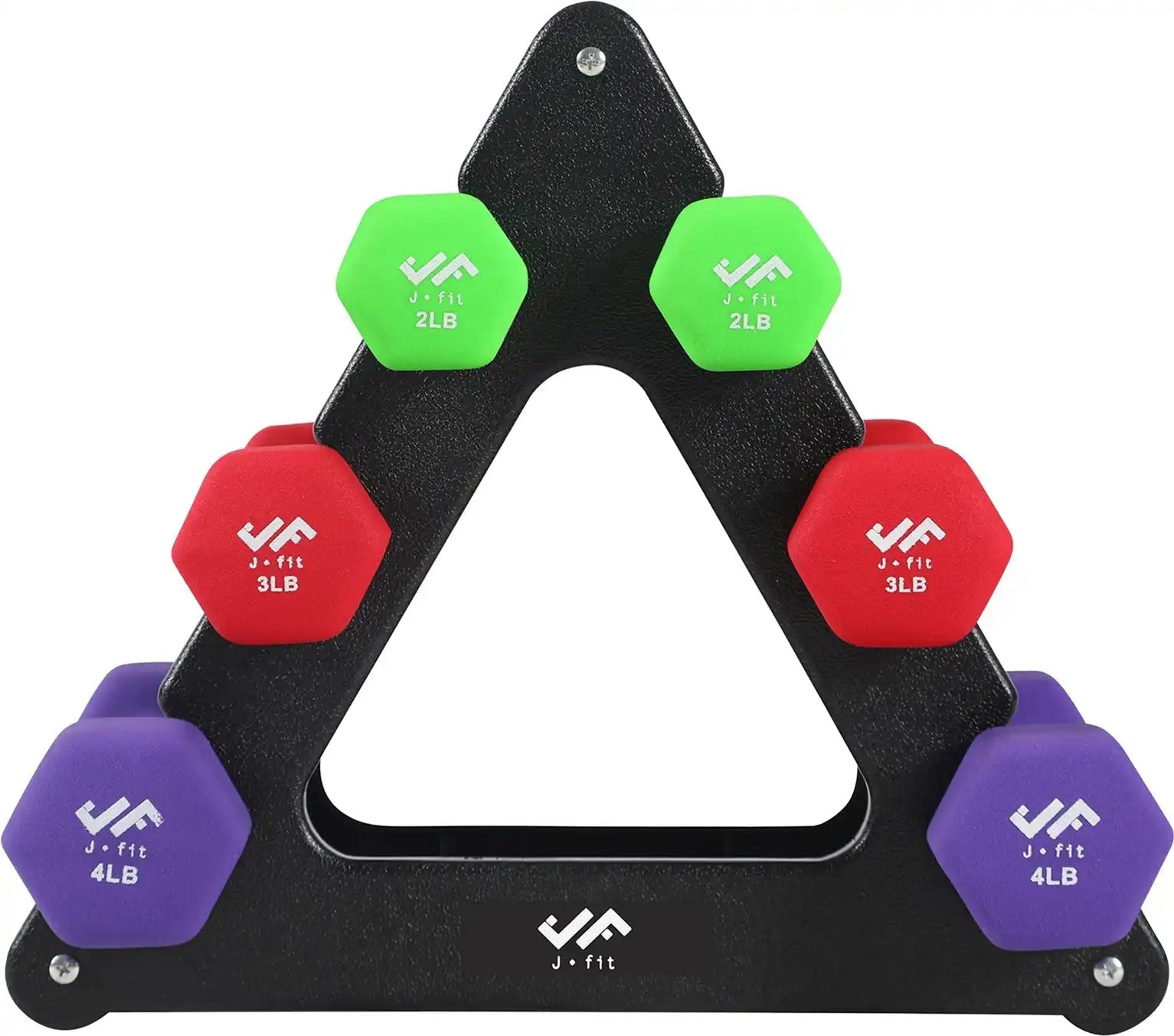 Champion Sports J-dbstl Dumbbell with Storage Rack - Set