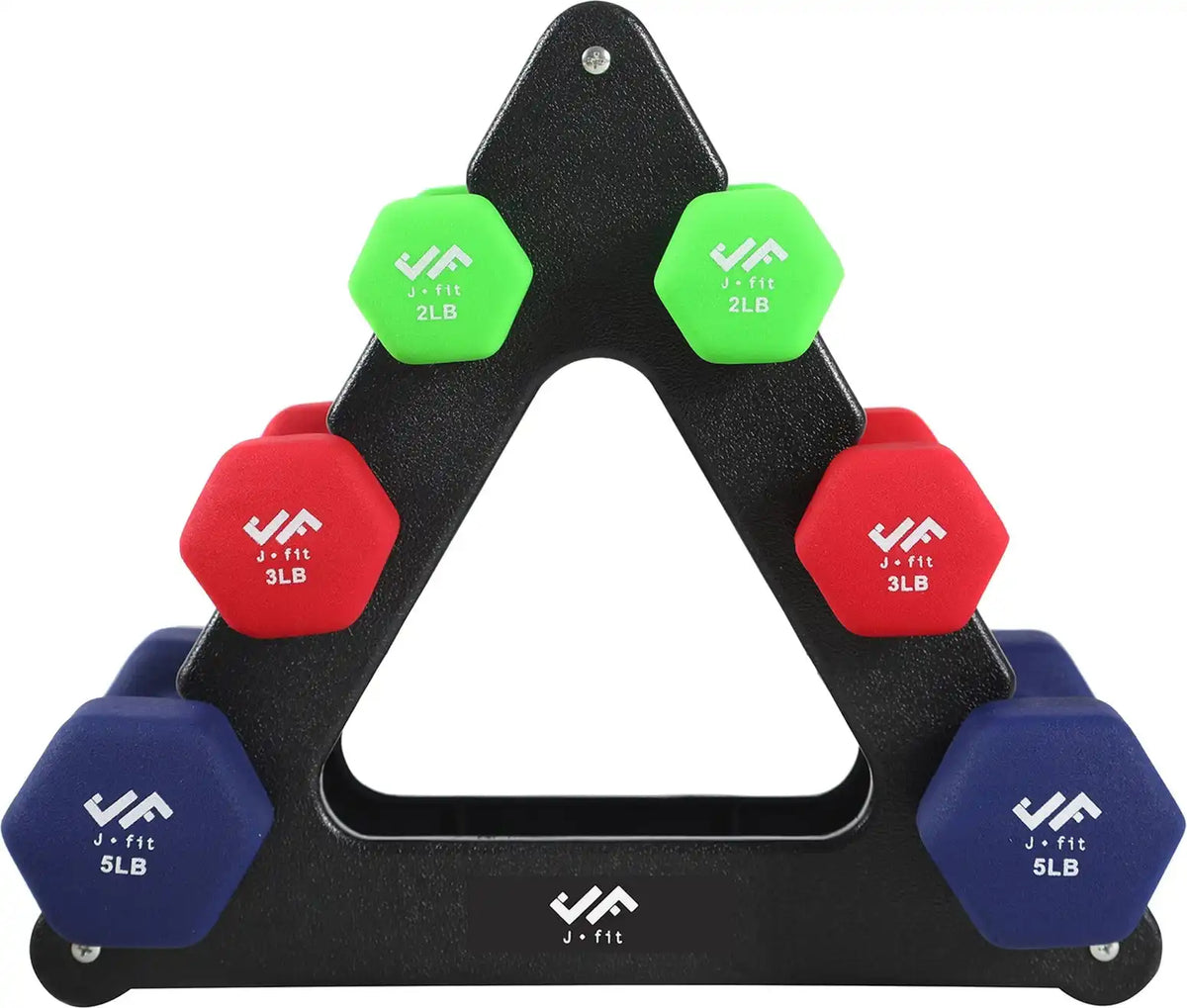 Champion Sports J-dbstl Dumbbell with Storage Rack - Set - 20 Lb