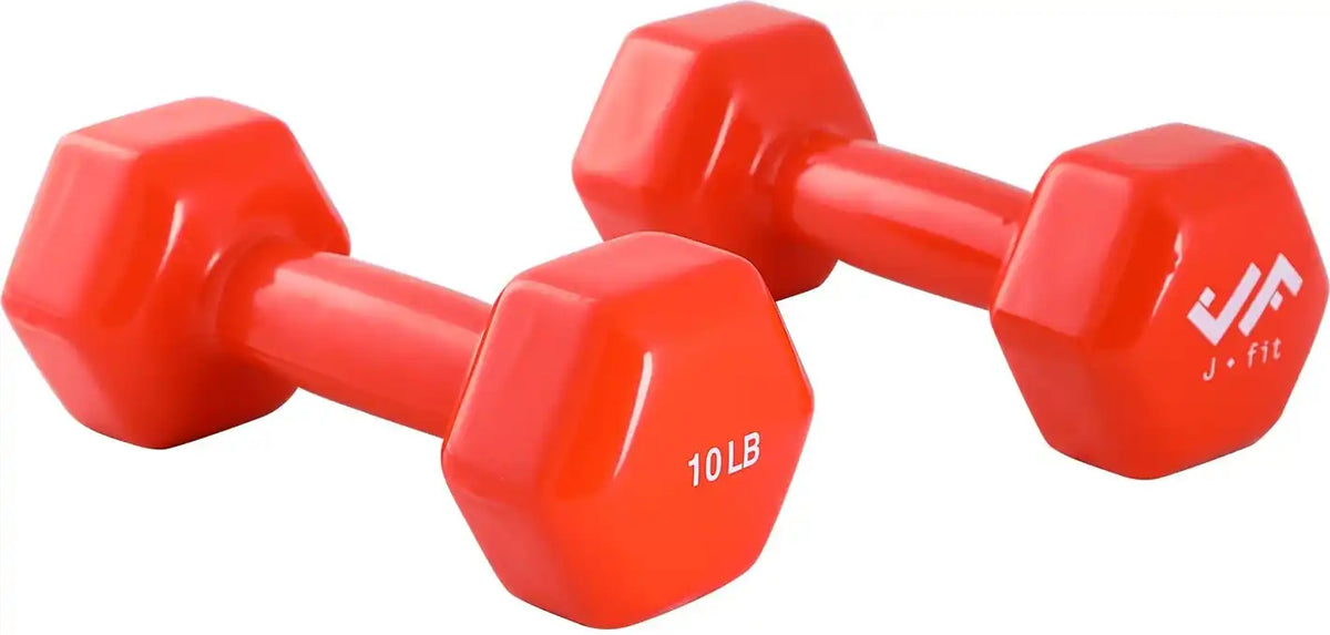 Champion Sports J-dbv Vinyl Dumbbell - Set - 10 Lb Pair
