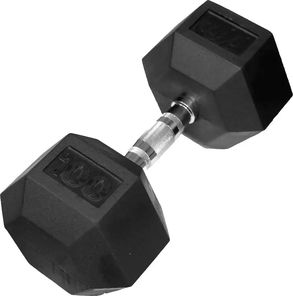 Champion Sports J-rhdb Rubber Hex Dumbbell - Ea - 100 Lb
