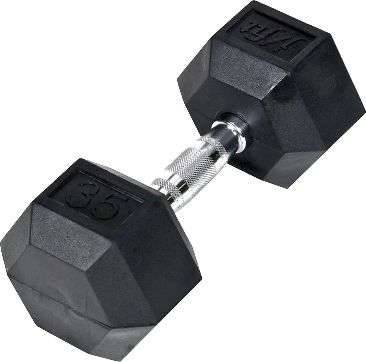 Champion Sports J-rhdb Rubber Hex Dumbbell - Ea - 35 Lb