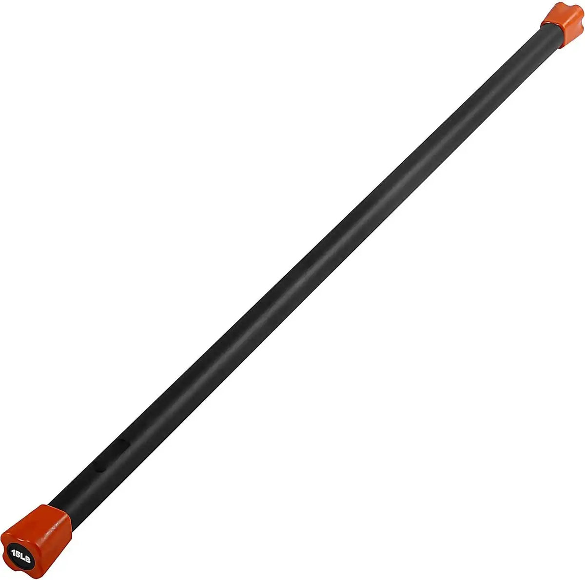 Champion Sports J-rpwb Workout Bar with Rubber Padding - Ea - 15 Lb