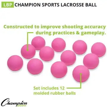 Champion Sports Lb Lacrosse Balls - Doz