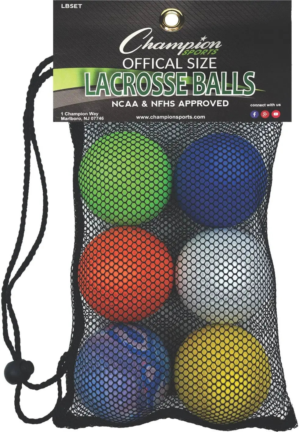Champion Sports Lbset Lacrosse Ball - Set