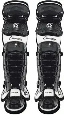 Champion Sports Lgawbk Double Knee Baseball Shin Guards with Wings - Pr