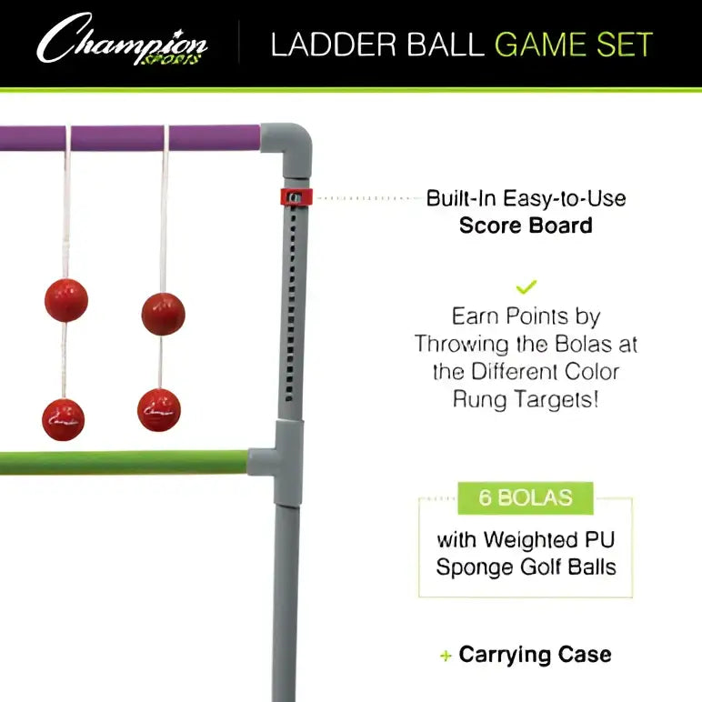 Champion Sports Lgst Ladder Ball Game - Set