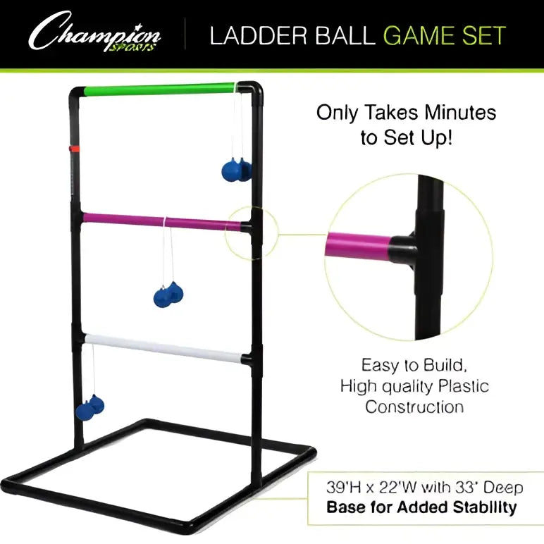 Champion Sports Lgst Ladder Ball Game - Set