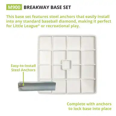 Champion Sports M900 Breakaway Bases Set of 3