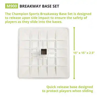 Champion Sports M900 Breakaway Bases Set of 3