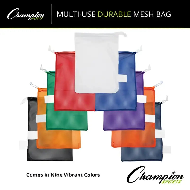 Champion Sports Mb18 Mesh Equipment Bag 18’’ x 12’’ - Set