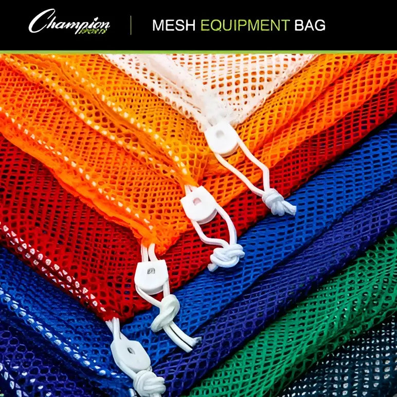 Champion Sports Mb18 Mesh Equipment Bag 18’’ x 12’’ - Set