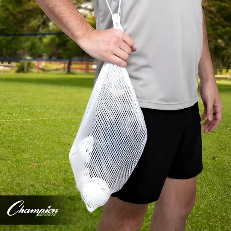 Champion Sports Mb18 Mesh Equipment Bag 18’’ x 12’’ - Set