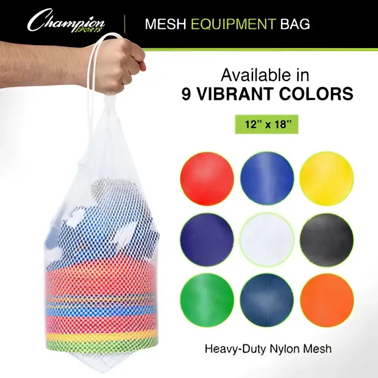 Champion Sports Mb18 Mesh Equipment Bag 18’’ x 12’’ - Set