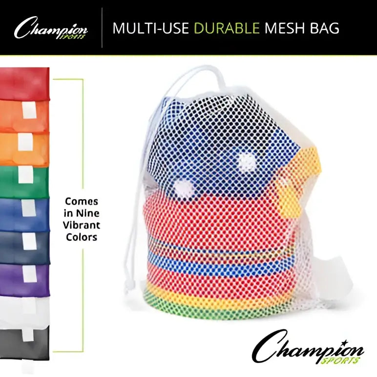 Champion Sports Mb18 Mesh Equipment Bag 18’’ x 12’’ - Set