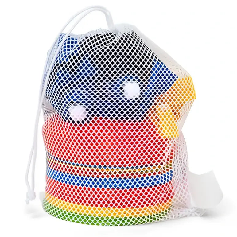 Champion Sports Mb18 Mesh Equipment Bag 18’’ x 12’’ - Set - of Six Colors