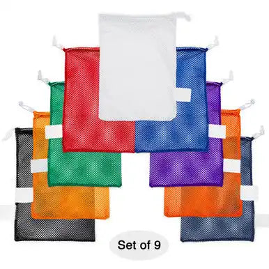 Champion Sports Mb18 Mesh Equipment Bag 18’’ x 12’’ - Set - of Six Colors