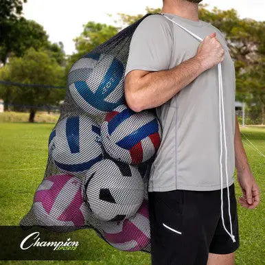 Champion Sports Mb21 Mesh Equipment Bag 36’’ x 24’’ - Set