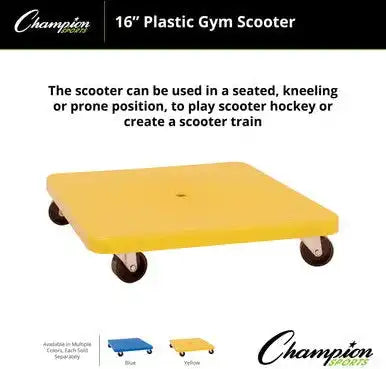 Champion Sports Pgs Plastic Gym Scooter - Ea