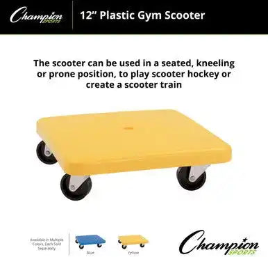 Champion Sports Pgs Plastic Gym Scooter - Ea