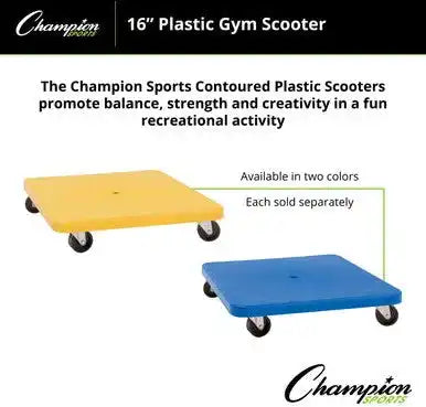 Champion Sports Pgs Plastic Gym Scooter - Ea