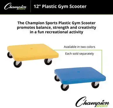 Champion Sports Pgs Plastic Gym Scooter - Ea